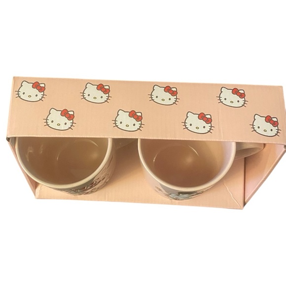 Hello Kitty Pink Nutcracker Holiday Ceramic Mug Set by Blue Sky 2 Pack - Picture 2 of 5
